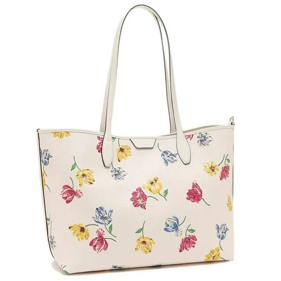 Kate Spade Sutton Large Tote Bag Ivory Tulip Toss Cream Floral Purse KB293 - Picture 6 of 6